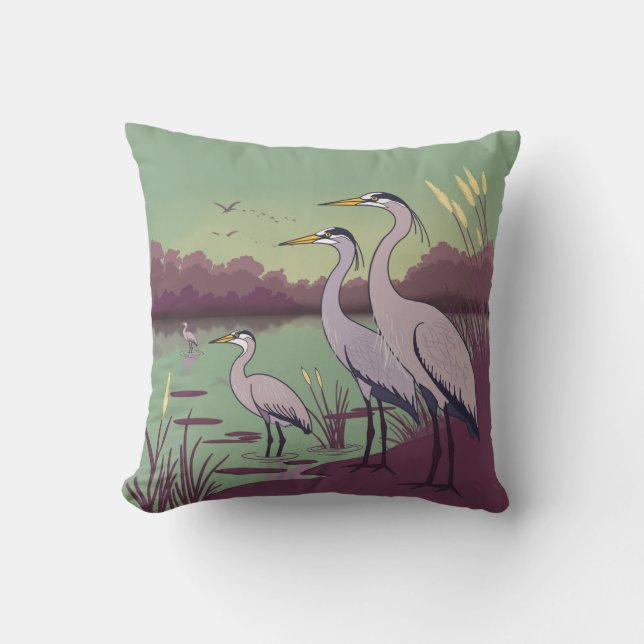 Herons by the Lake Kudde (Framsida)