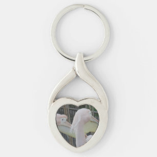 Herons Hjärtnyckelring Twisted Heart Silverfärgad Nyckelring