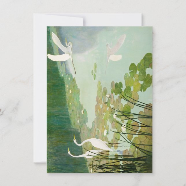 Herons in Summer by Newell Convers Wyeth Anteckningskort (Framsida)