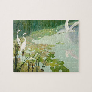 Herons in Summer by Newell Convers Wyeth Pussel