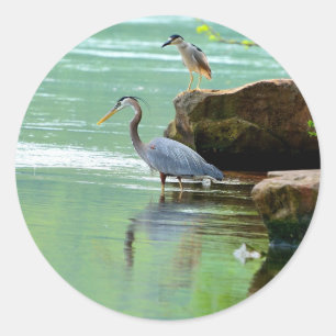 Herons Runt Klistermärke