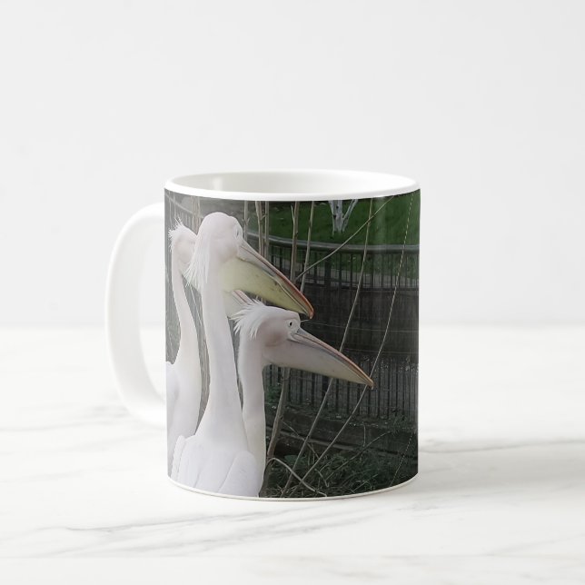 Herons White Coffee Mugg (Framsida vänster)