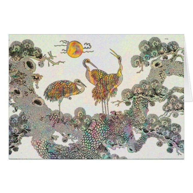 Heronssol Hälsningskort (Framsidan Horizontal)