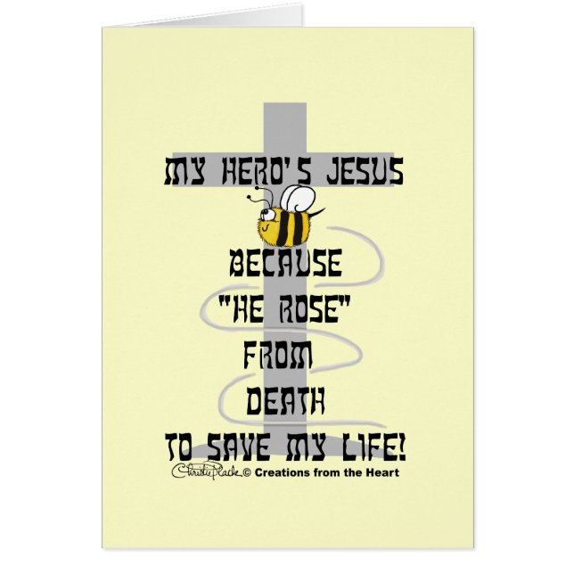 Heros Jesus Hälsningskort (Framsidan)