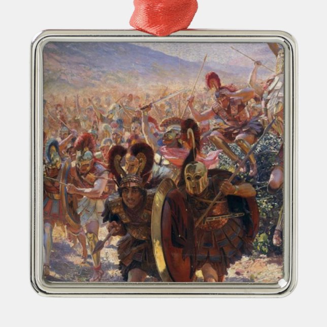 Heros of the Battle of Marathon (Rochgrosse) Julgransprydnad Metall (Framsidan)