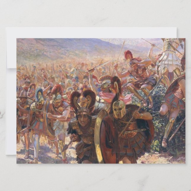Heros of the Battle of Marathon (Rochgrosse) Kort (Framsida)