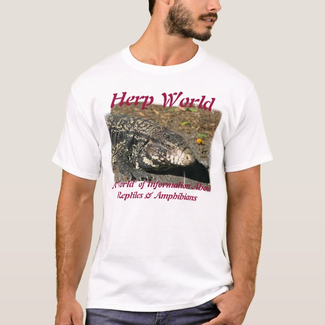 Herp världsTegu T-tröja Tee (Framsida)
