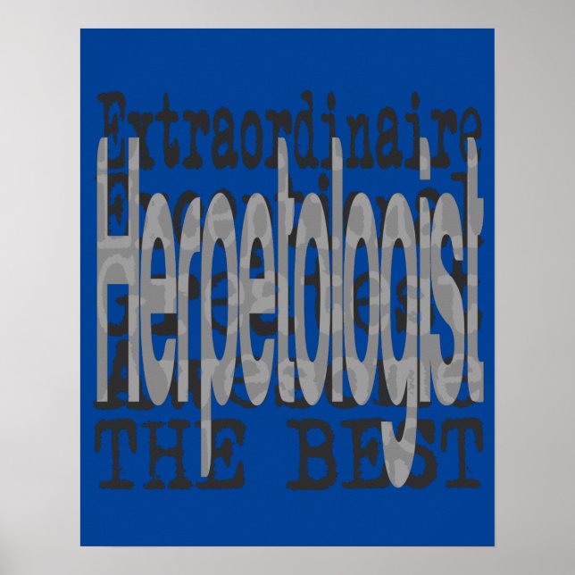 Herpetolog Extraordinaire Poster (Framsidan)