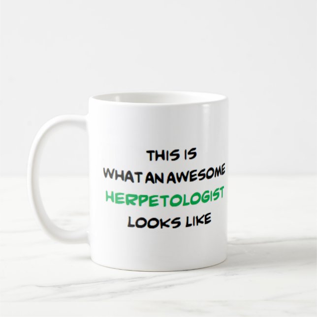 herpetolog, fantastisk kaffemugg (Vänster)