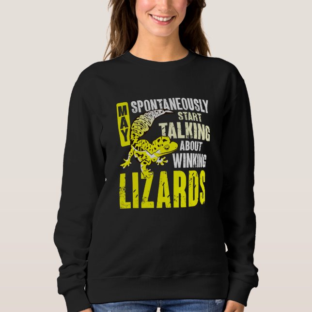 Herpetolog ödla reptil leopardgecko t shirt (Framsida)
