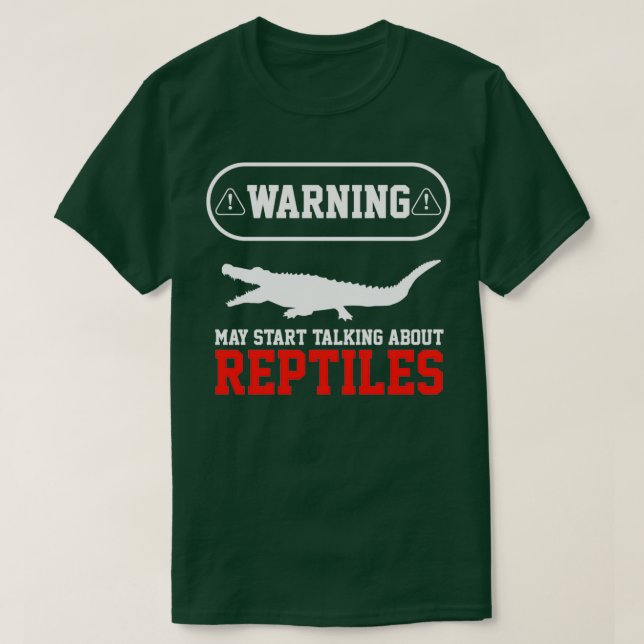 Herpetolog Reptilles Crokodile herping T Shirt (Design framsida)