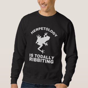 Herpetologi, reptil och groddjur lång ärmad tröja