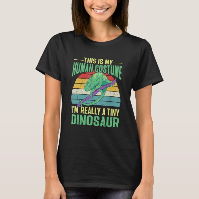Herpetologist Lizard Reptile Chameleon T Shirt (Framsida)