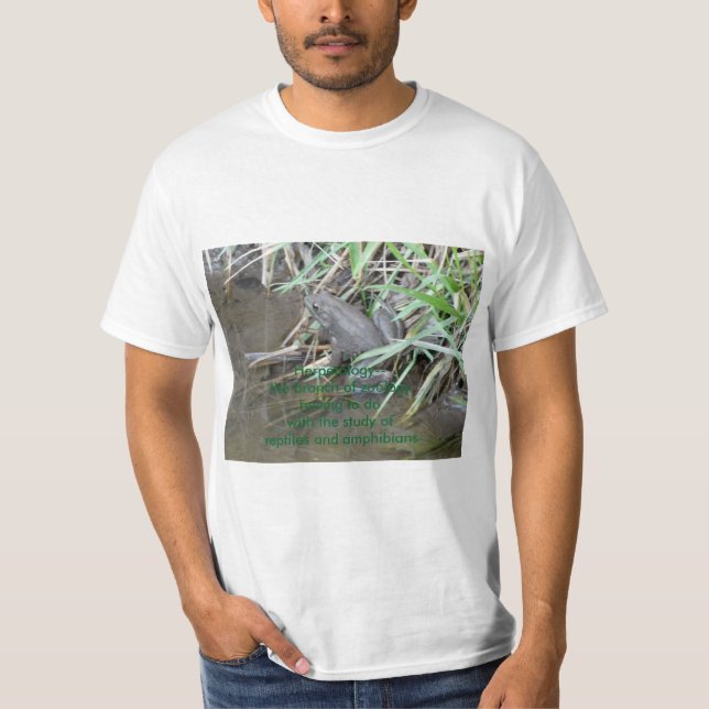 Herpetologydefinition, groda t-shirt (Framsida)