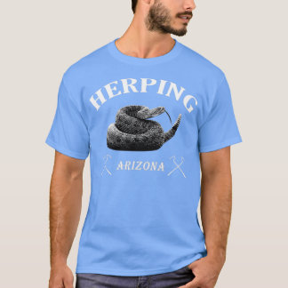 Herping Arizona med en rattlesnake T Shirt