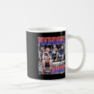 Herr 4 juli T-shirt Grundande Pappa George Washi Kaffemugg