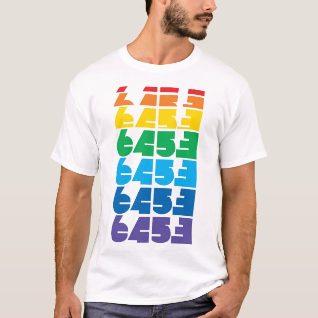 Herr 6453 Block multicolor tee (Framsida)