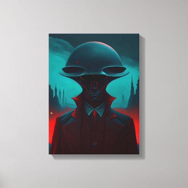 Herr Alien Canvastryck (Framsida)