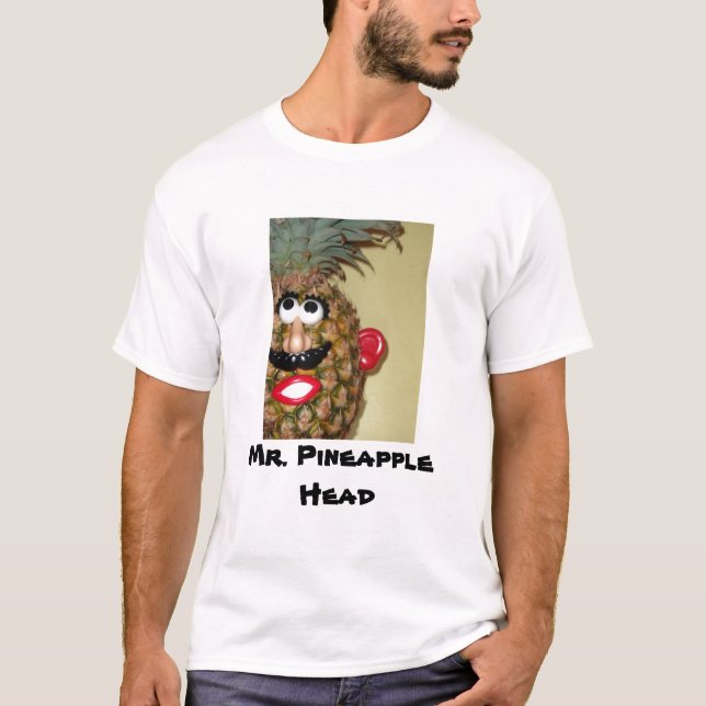 Herr ananashuvud tee shirt (Framsida)