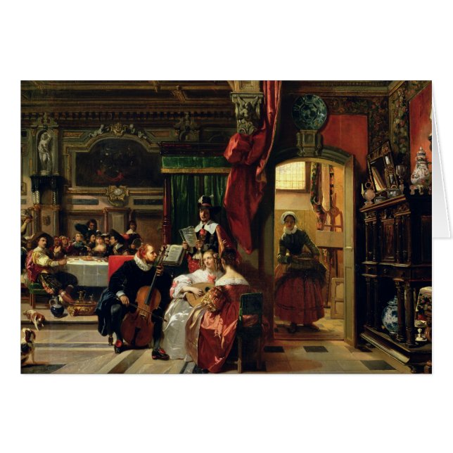 Herr Anthony skåpbil Dyck i London, 1837 Hälsningskort (Framsidan Horizontal)