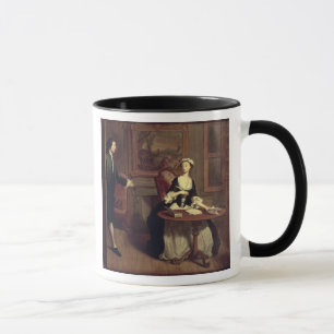 Herr B. finner Pamela handstil, illustration från Mugg