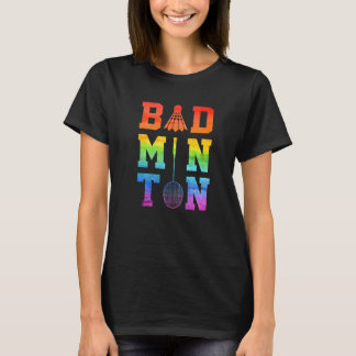 Herr Badminton Grafisk Badminton Spelare Fjäderbol T Shirt