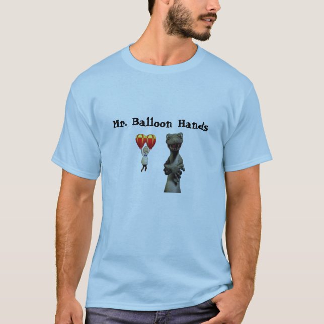 Herr ballonghänder t shirt (Framsida)