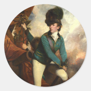 Herr Banastre Tarleton av Joshua Reynolds Runt Klistermärke