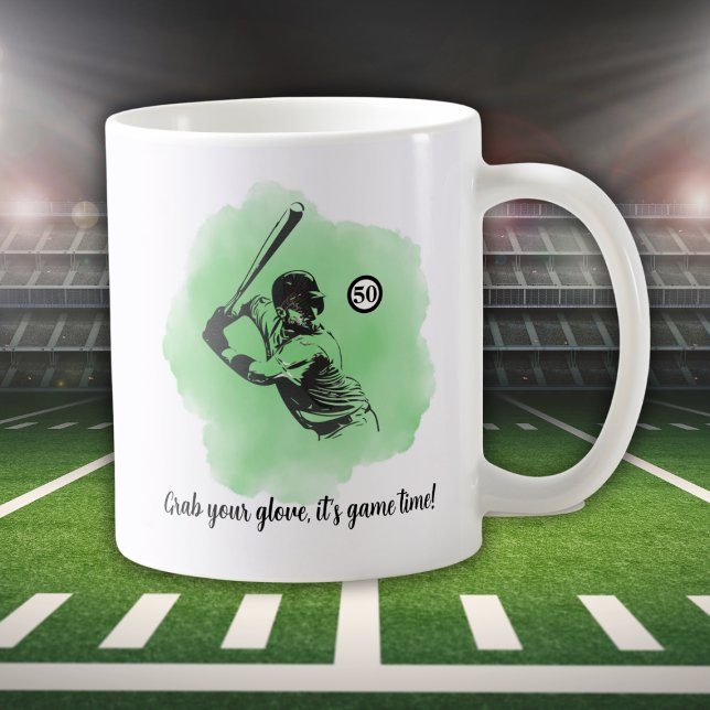 Herr Baseballträff 50-årsdag Kaffemugg (Skapare uppladdad)