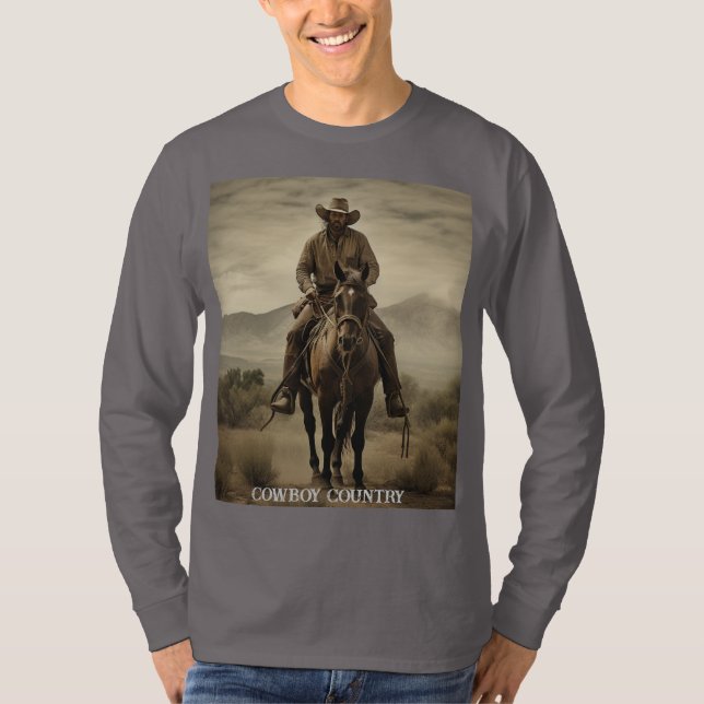 Herr Basic Långärmad T-Shirt  (Framsida)