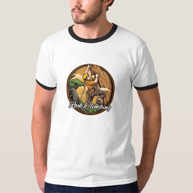 Herr Basic Ringning T-Shirt  (Framsida)