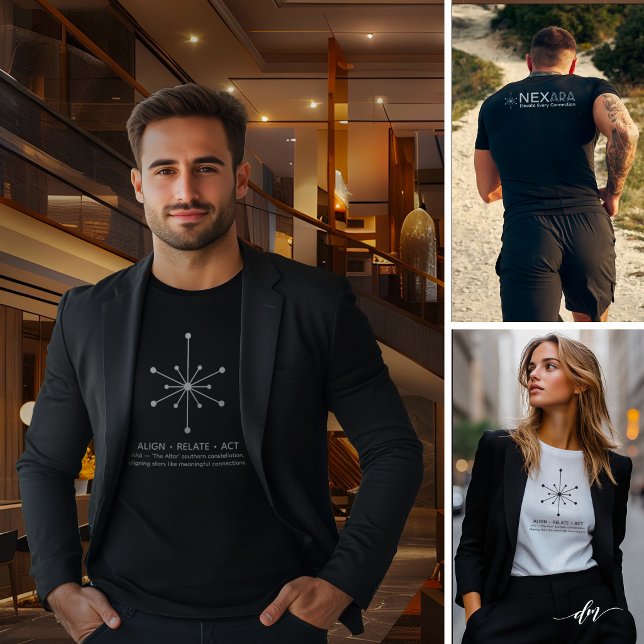 Herr Basic T-Shirt (High-end t-shirt front & back, versatile branding for networking, lifestyle, and impact)