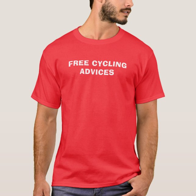 Herr Basic T-Shirt | Gratis Cykelråd (Framsida)