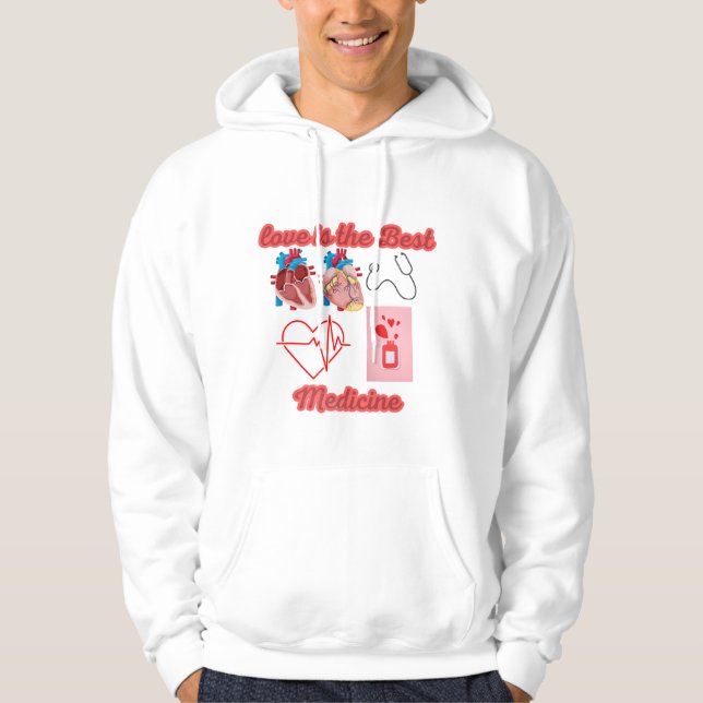 Herr Basic T-Shirt Hoodie (Framsida)