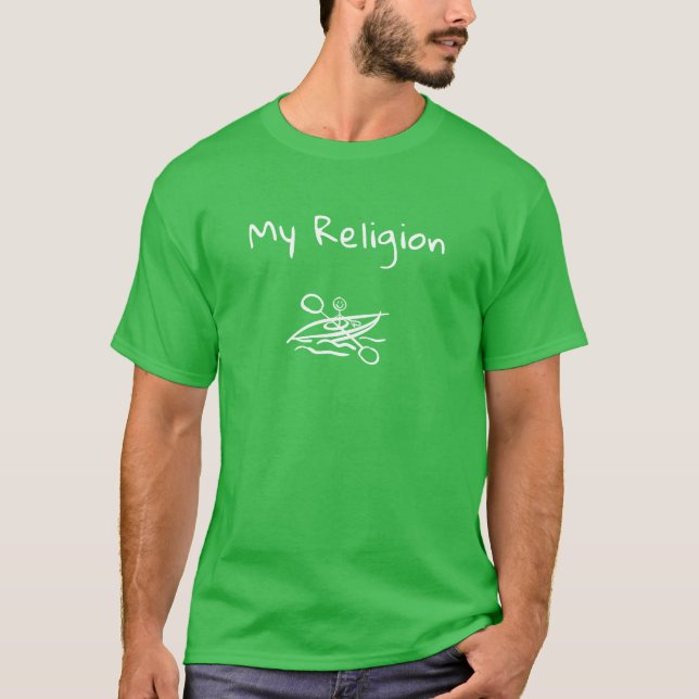 Herr Basic T-Shirt | Min religion (Framsida)