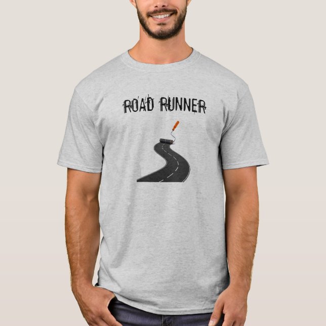 Herr Basic T-Shirt | Road Runner 3 (Framsida)
