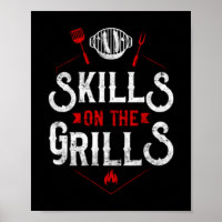 Herr BBQ rökarfärdigheter på grillarna märke