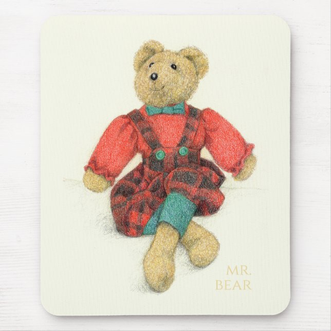 HERR! BEAR Mouse Pad Musmatta (Framsidan)