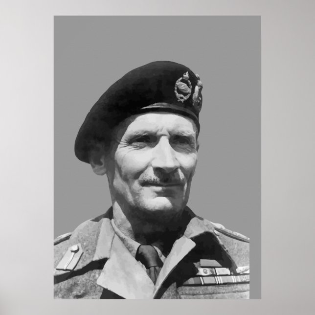 Herr Bernard Law Montgomery Poster (Framsidan)