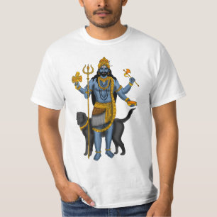 Herr Bhairava T-shirt – Vild Hinduisk Gud Andlig