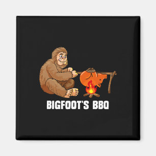 Herr Bigfoot BBQ Sasquatch grillmästare Magnet