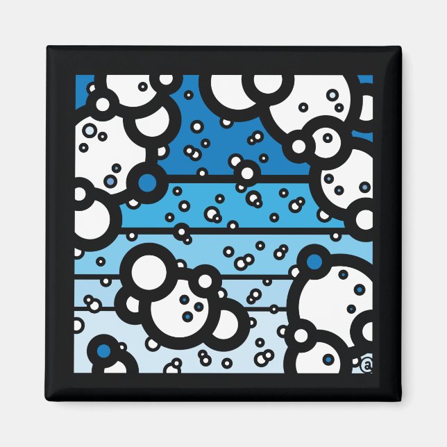 Herr Blå Himmel Magnet (Framsidan)
