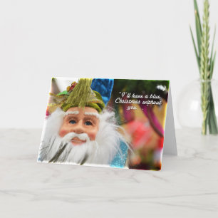 Herr blått Claus Helgkort