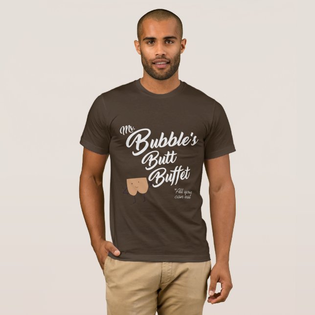 HERR BUBBLAS BUFFÉ FÖR ÄNDA T-SHIRT (Hel framsida)