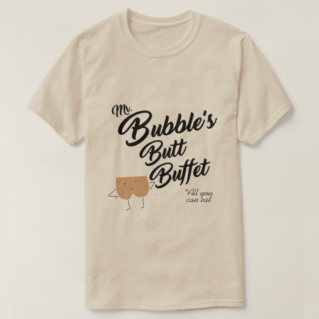 HERR! BUBBLE'S BUTT BUFFET T SHIRT (Design framsida)