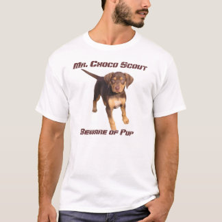Herr Choco spanar: Akta sig av valp Tee Shirt