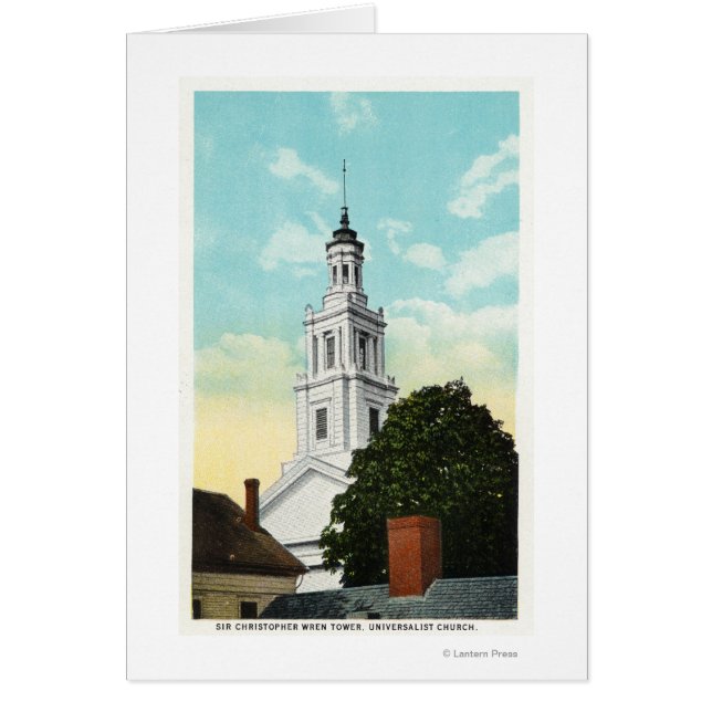 Herr Christopher Wren Torn View Hälsningskort (Framsidan)