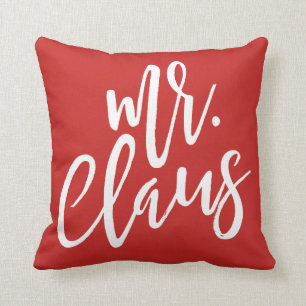 Herr Claus vit skrivar kudder Kudde
