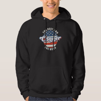 Herr Conner Bästa Pappa Hjälte US Flagga Personlig Hoodie