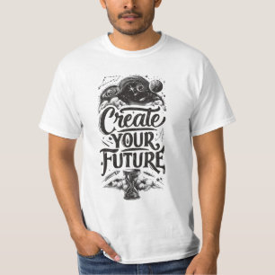 Herr Create Your Future Inspirerande Mystisk Vit T Shirt